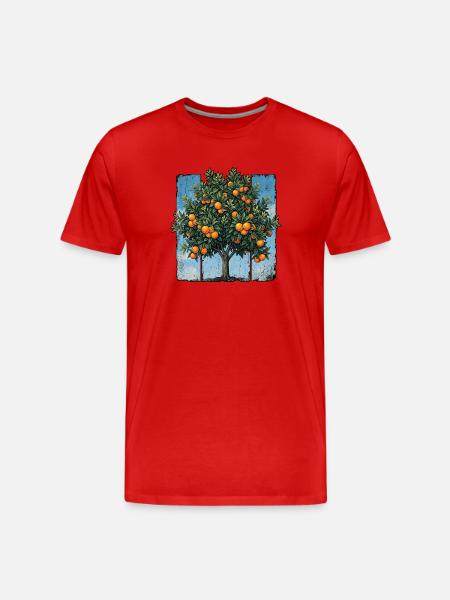 Orange tree - Men's Premium Organic T-Shirt - red