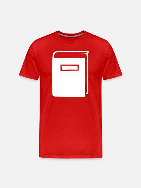 White Book - Men's Premium Organic T-Shirt - red