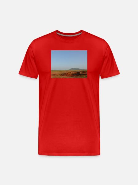 Desert Horizon and Red Soils - Men's Premium Organic T-Shirt - red