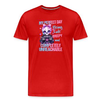 Pastel Goth Soft Goth Gaming Gamer - T-shirt bio Premium Homme - rouge - Devant - Damien (186cm)