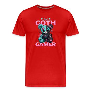 Pastel Goth Soft Goth Gaming Gamer - Männer Premium Bio T-Shirt - Rot - Vorne - Damien (186cm)