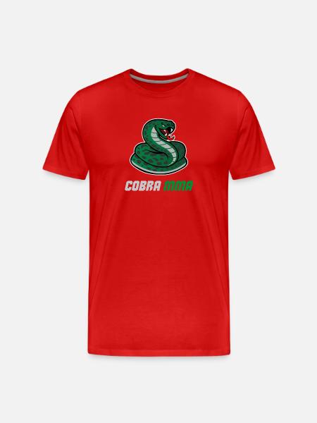 Cobra MMA Gym BJJ - Men's Premium Organic T-Shirt - red