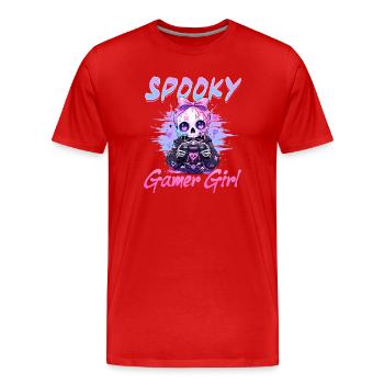 Pastel Goth Soft Goth Gaming Gamer - T-shirt bio Premium Homme - rouge - Devant - Damien (186cm)
