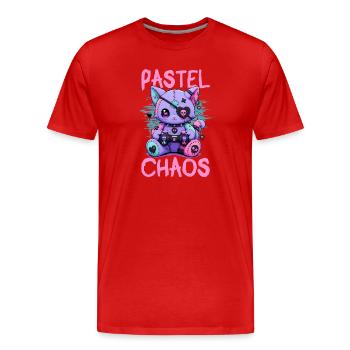 Pastel Goth Soft Goth Gaming Gamer - T-shirt bio Premium Homme - rouge - Devant - Damien (186cm)