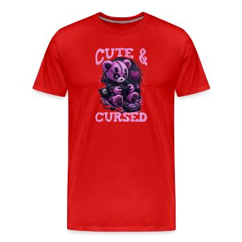 Pastel Goth Soft Goth Gaming Gamer - T-shirt bio Premium Homme - rouge - Devant - Damien (186cm)
