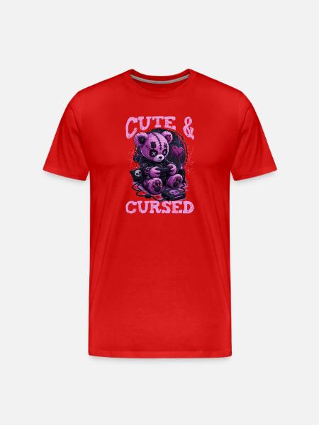 Pastel Goth Soft Goth Gaming Gamer - Men's Premium Organic T-Shirt - red