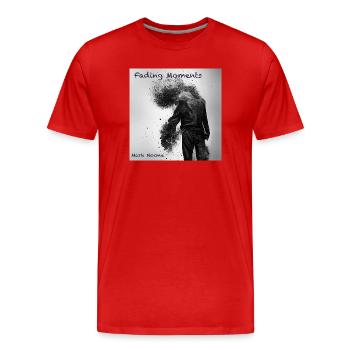 Fading Moments: von Mark Noone - Männer Premium Bio T-Shirt - Rot - Vorne - Damien (186cm)