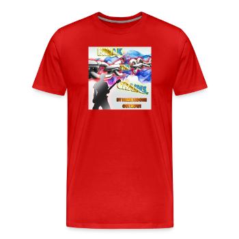 Break the Chains von Mark Noone - Männer Premium Bio T-Shirt - Rot - Vorne - Damien (186cm)