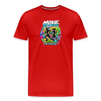 Un mouvement pour un avenir meilleur - T-shirt bio Premium Homme - rouge - Devant - Damien (186cm)
