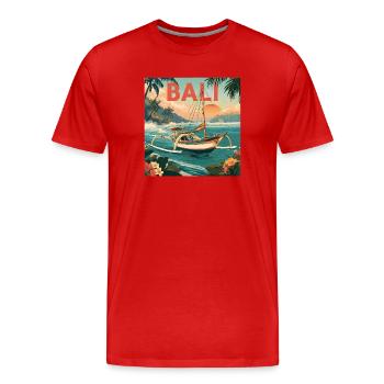 Bali Segeltraum am Inselparadies - Männer Premium Bio T-Shirt - Rot - Vorne - Damien (186cm)