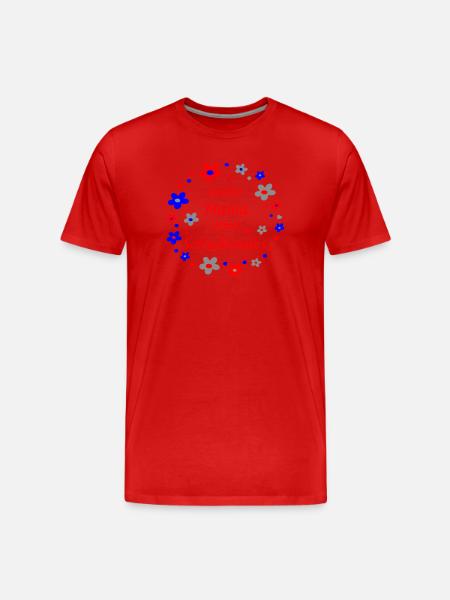 stolze Mama eines Schulkindes - Männer Premium Bio T-Shirt - Rot