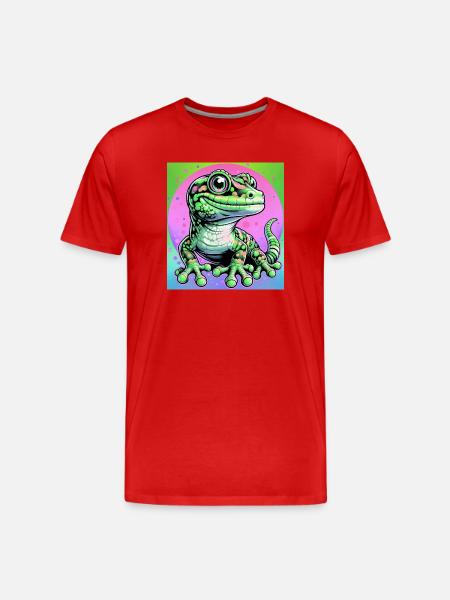Gecko - T-shirt bio Premium Homme - rouge