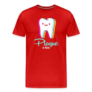 dentist - Men's Premium Organic T-Shirt - red - Front - Damien (186cm)