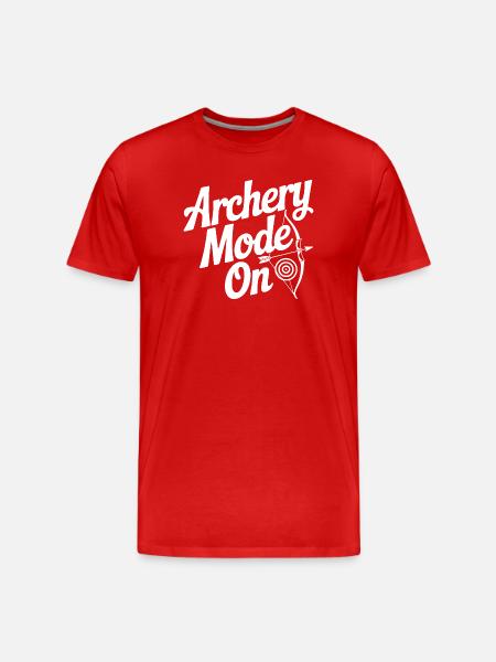 Archery Mode On - Men's Premium Organic T-Shirt - red
