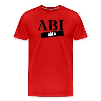 Abi Crew - Abitur Abschluss Jahrgang Abifahrt - Männer Premium Bio T-Shirt - Rot - Vorne - Damien (186cm)