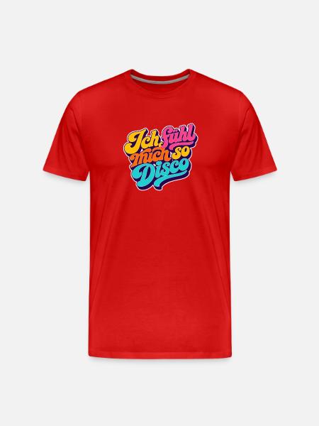 I feel so disco! - Men's Premium Organic T-Shirt - red