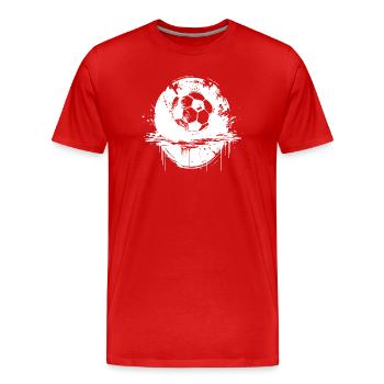 Football - T-shirt bio Premium Homme - rouge - Devant - Damien (186cm)