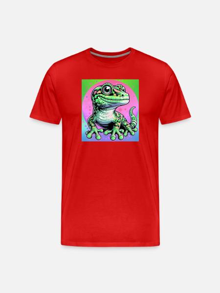 Gecko - T-shirt bio Premium Homme - rouge