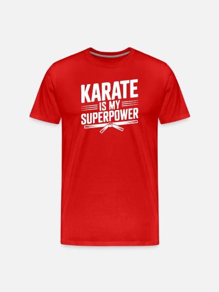 Karate Is My Superpower - Men's Premium Organic T-Shirt - red