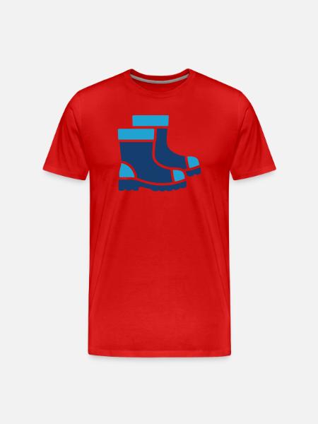 Chaussures de sécurité Solid Icon Protectrice - T-shirt bio Premium Homme - rouge
