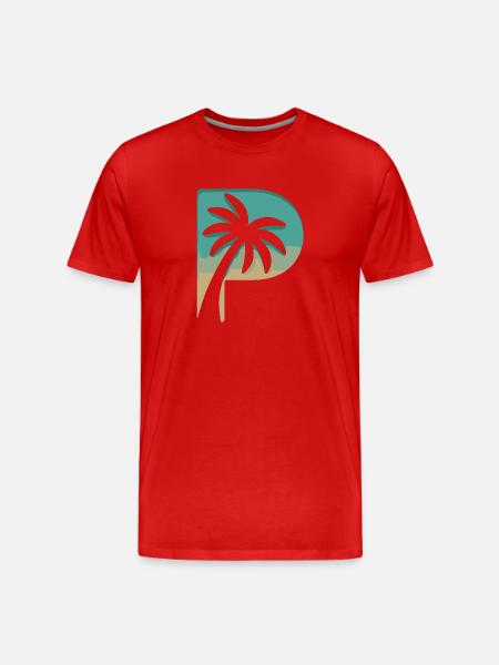 Summer palm paradise Beach feeling - Men's Premium Organic T-Shirt - red