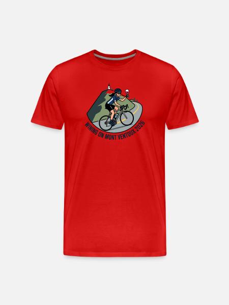 Wining On Mont Ventoux 2026 - Men's Premium Organic T-Shirt - red