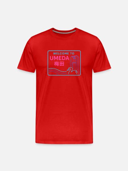 Welcome to Umeda - T-shirt bio Premium Homme - rouge