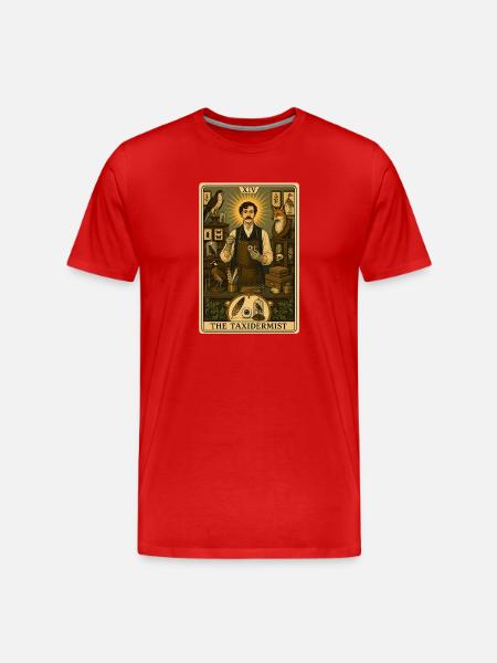 Präparator | Taxidermie Tarot - Männer Premium Bio T-Shirt - Rot
