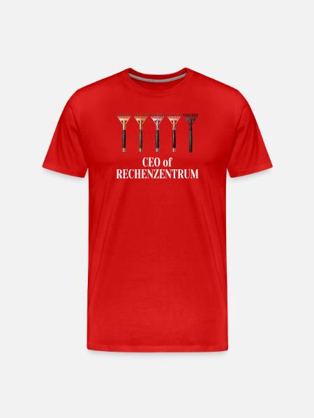 Rechenzentrum Gärtner Garten Gartenarbeit - Männer Premium Bio T-Shirt - Rot