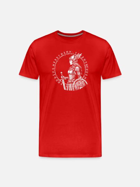 Shieldmaiden - Odin - Valhalla - Men's Premium Organic T-Shirt - red