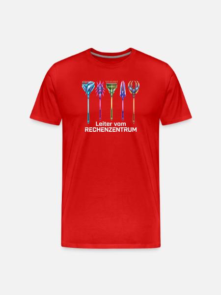 Rechenzentrum Gärtner Garten Gartenarbeit - Männer Premium Bio T-Shirt - Rot