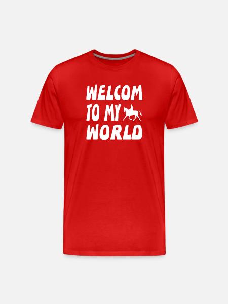 Pferde - Männer Premium Bio T-Shirt - Rot
