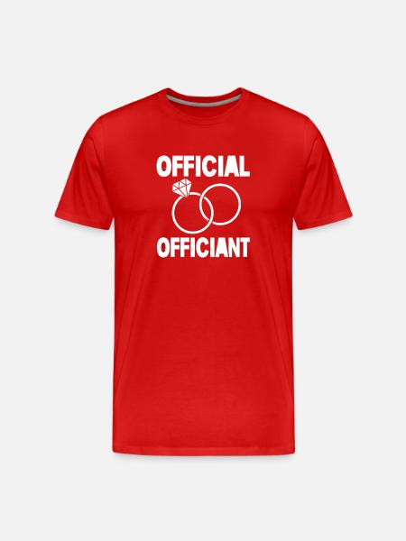 Pfarrer - Männer Premium Bio T-Shirt - Rot