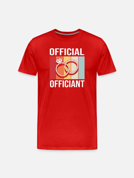 Pfarrer - Männer Premium Bio T-Shirt - Rot