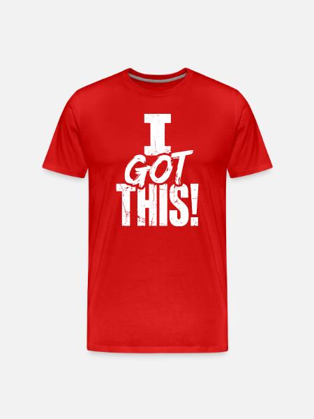 J’ai cette citation audacieuse de confiance - T-shirt bio Premium Homme - rouge