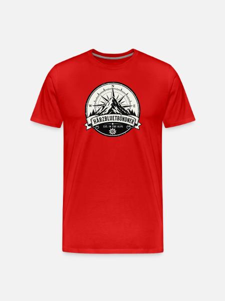 Bündner - Männer Premium Bio T-Shirt - Rot