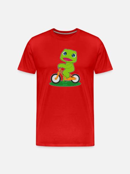Vélo Grenouille - T-shirt bio Premium Homme - rouge