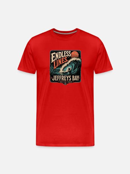 Jeffreys Bay - Men's Premium Organic T-Shirt - red
