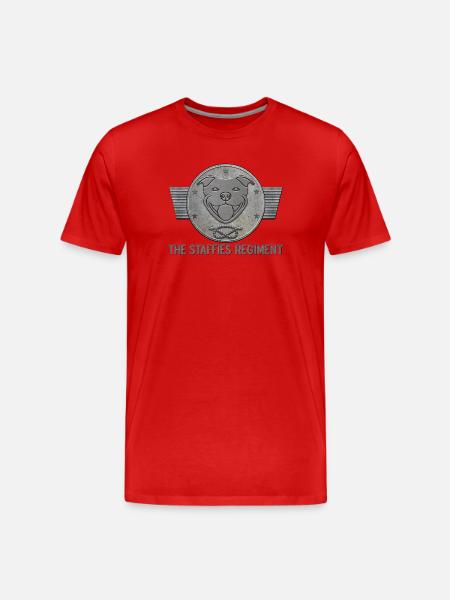 The staffies regiment - 133 - Men's Premium Organic T-Shirt - red