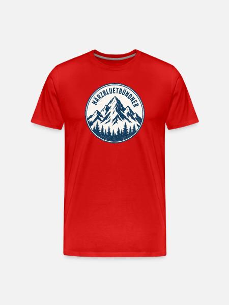 Graubünden - Men's Premium Organic T-Shirt - red
