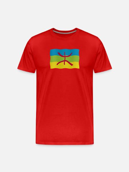 Drapeau amazigh - T-shirt bio Premium Homme - rouge