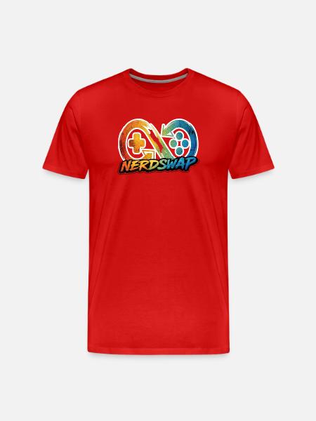 NerdSwap Gaming Merch - Men's Premium Organic T-Shirt - red