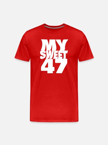 47 - Men's Premium Organic T-Shirt - red