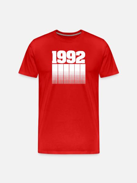 1992 - Men's Premium Organic T-Shirt - red