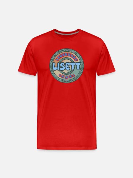 Lisett - Men's Premium Organic T-Shirt - red