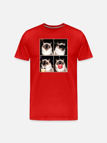 Cats Balinese Cat - Men's Premium Organic T-Shirt - red