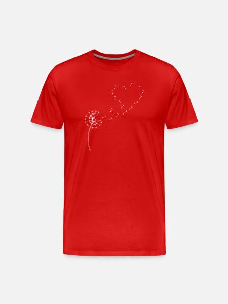 Dandelion Dandelion - Men's Premium Organic T-Shirt - red