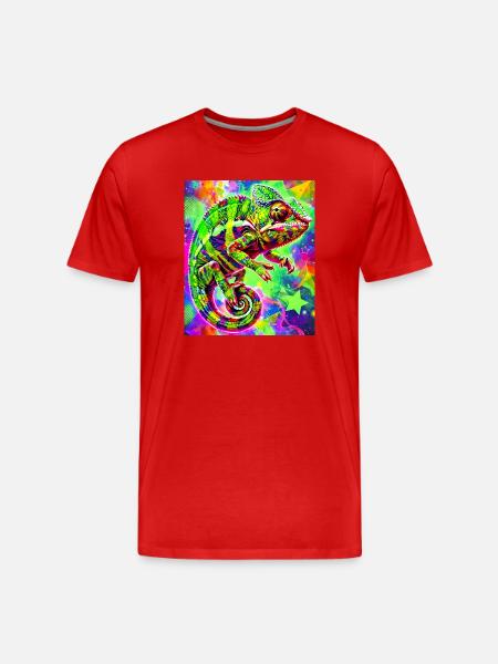 chameleon - Men's Premium Organic T-Shirt - red