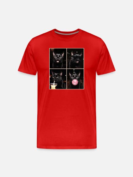 Cats Bengal Cat - Men's Premium Organic T-Shirt - red