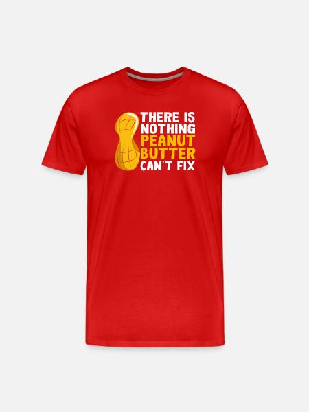 Peanut butter - Men's Premium Organic T-Shirt - red